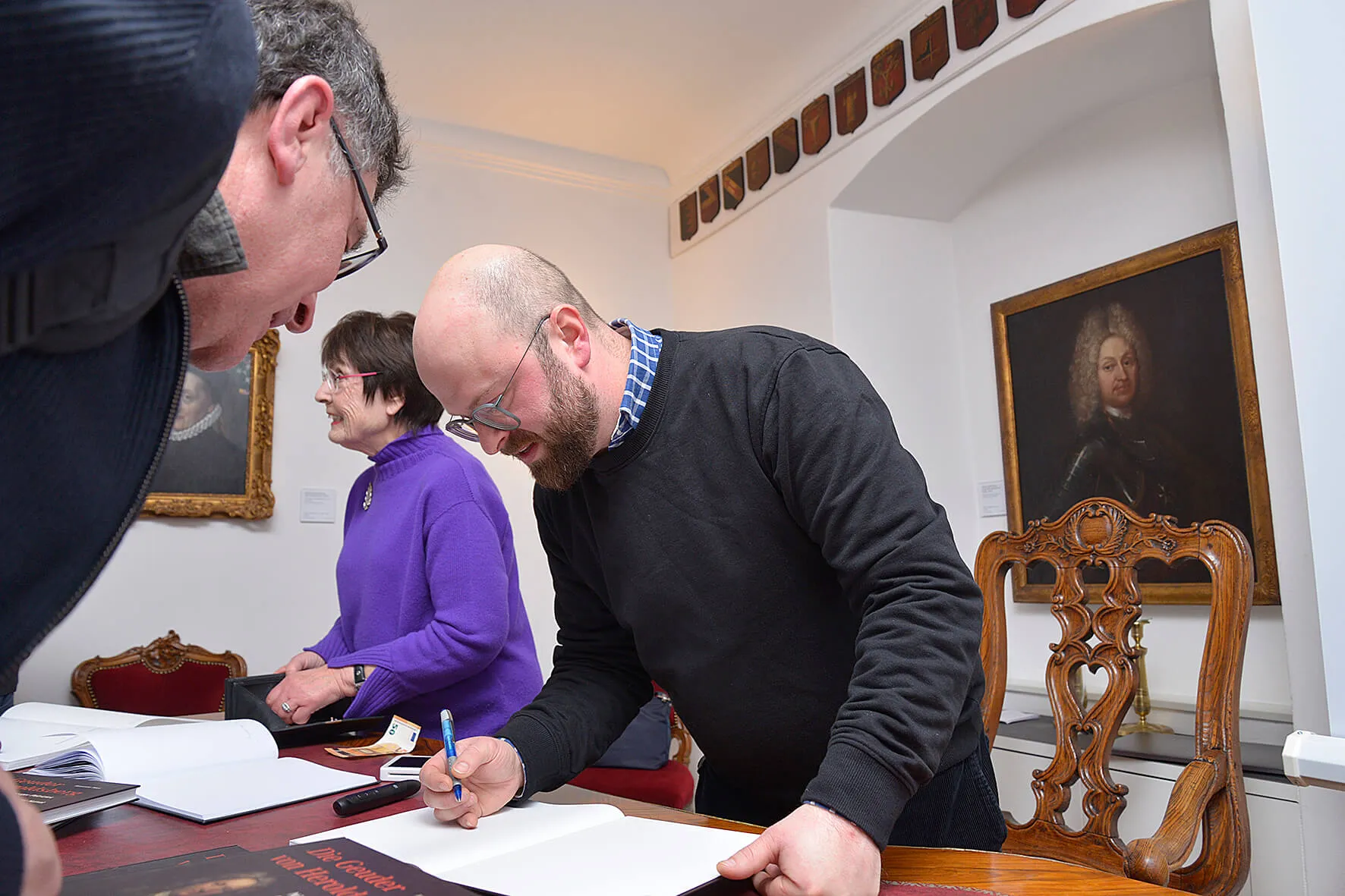 Präsentation des Buches “Die Geuder von Heroldsberg” im Weißen Schloss Heroldsberg, Foto: Dieter Kaletsch
